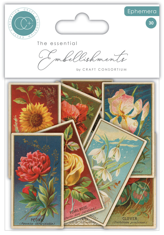 Craft Consortium The Collector Ephemera Flowers (30pcs) (CEEPH003) Craft Consortium The Collector Ephemera Flowers (30pcs) (CEEPH003)