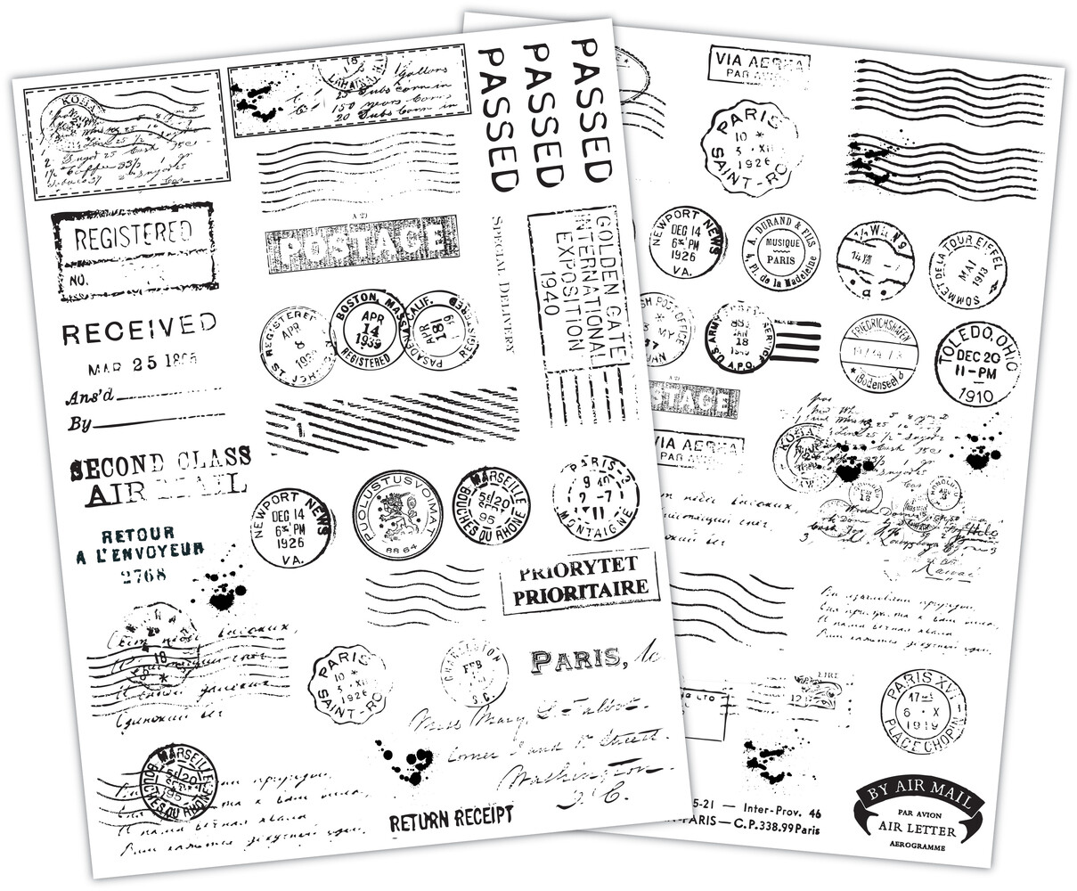 Craft Consortium The Collector Rub on Transfers Postage (2pcs) (CERUBT001) Craft Consortium The Collector Rub on Transfers Postage (2pcs) (CERUBT001)