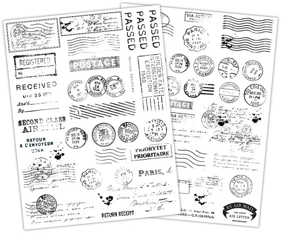 Craft Consortium The Collector Rub on Transfers Postage (2pcs) (CERUBT001) Craft Consortium The Collector Rub on Transfers Postage (2pcs) (CERUBT001)