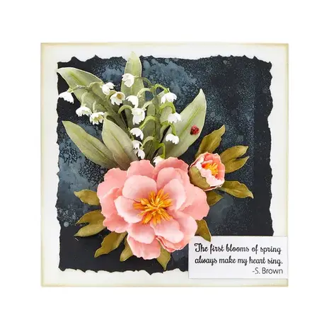 Spellbinders The Poet's Garden Etched Dies Double & Single Peonies (S6-169) Spellbinders The Poet's Garden Etched Dies Double & Single Peonies (S6-169)