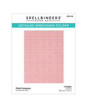 Spellbinders Plaid Company Embossing Folder (SES-018)