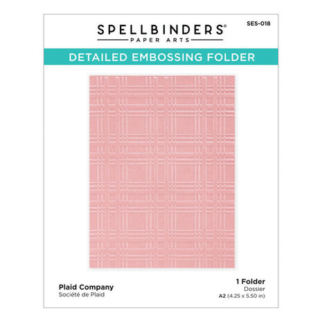 Spellbinders Plaid Company Embossing Folder (SES-018) Spellbinders Plaid Company Embossing Folder (SES-018)