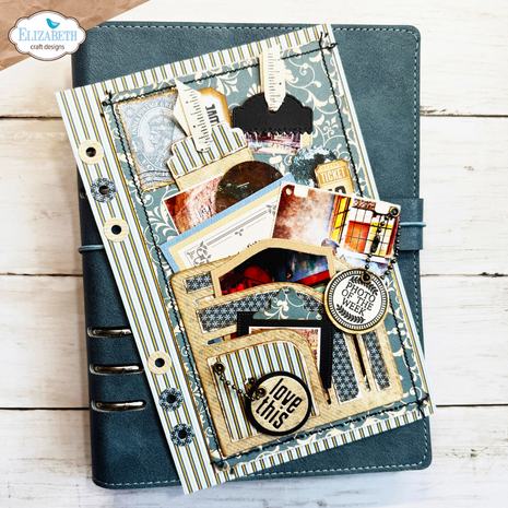 Elizabeth Craft Designs Delightful Discovery Die Rounded Pocket with Tags (2337)