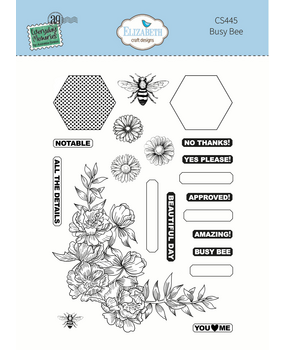 Elizabeth Craft Designs Delightful Discovery Stamps Busy Bee (CS445)