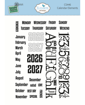 Elizabeth Craft Designs Delightful Discovery Stamps Calendar Elements (CS446)