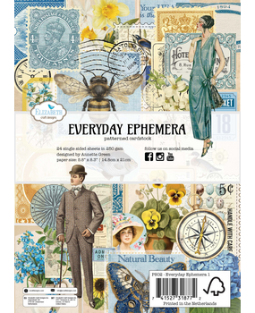 Elizabeth Craft Designs Delightful Discovery A5 Patterned Cardstock Everyday Ephemera (PS02)