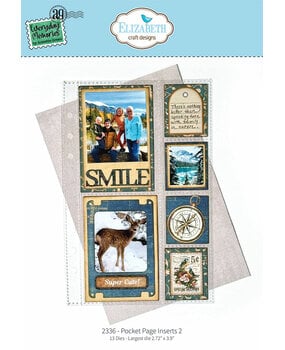 Elizabeth Craft Designs Delightful Discovery Die Pocket Page Inserts 2 (2336)