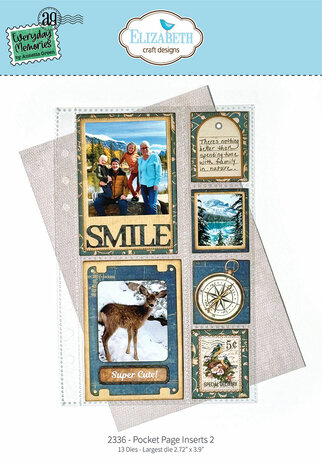 Elizabeth Craft Designs Delightful Discovery Die Pocket Page Inserts 2 (2336)