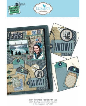 Elizabeth Craft Designs Delightful Discovery Die Rounded Pocket with Tags (2337)