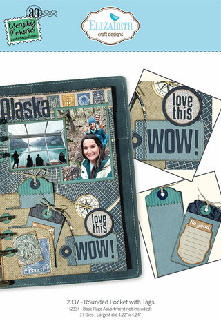 Elizabeth Craft Designs Delightful Discovery Die Rounded Pocket with Tags (2337)