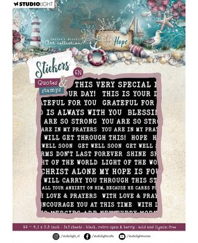 Studio Light Tide of Hope Stickers EN Quotes & Stamps (JMA-TH-STIC71)