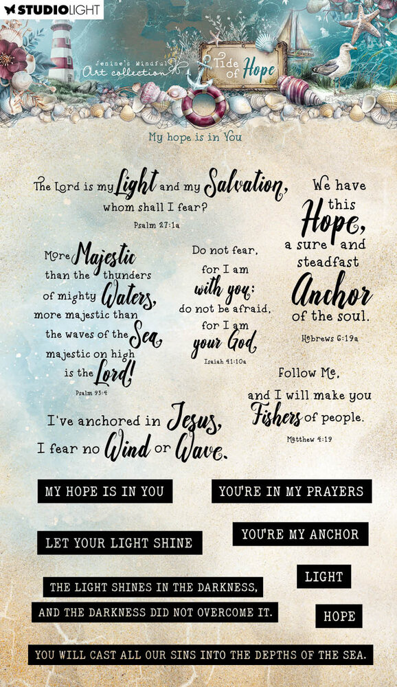 Studio Light Tide of Hope Clear Stamp My Hope Is in You (JMA-TH-STAMP934)