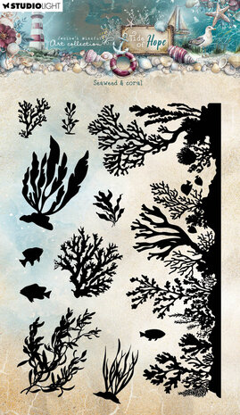 Studio Light Tide of Hope Clear Stamp Seaweed & Coral (JMA-TH-STAMP932)