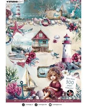 Studio Light Tide of Hope Die-Cut Paper Christmas Blush (JMA-TH-DCPP433)