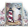 Studio Light Tide of Hope Acetate Sheets 8x8 Inch Retro Cyan & White (6pcs) (JMA-TH-ACS21)