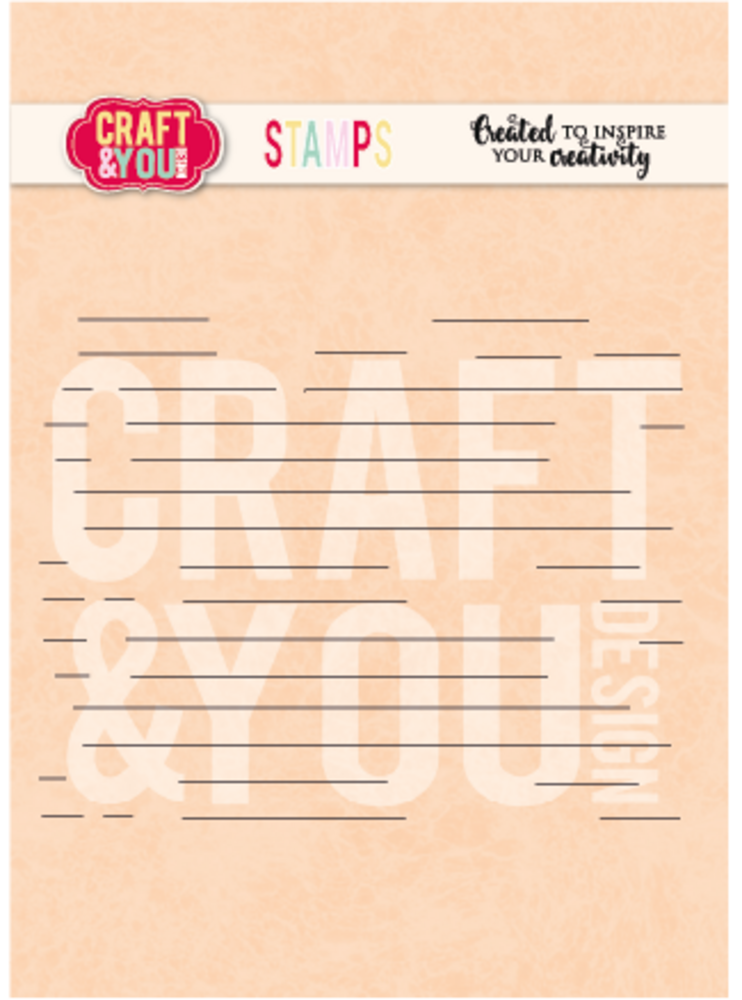 Craft & You Design Lined Paper Stamps (CS057)
