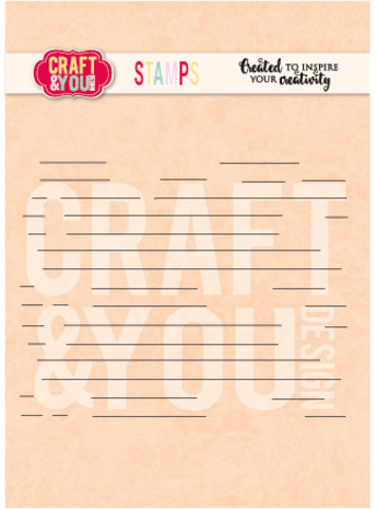 Craft & You Design Lined Paper Stamps (CS057)