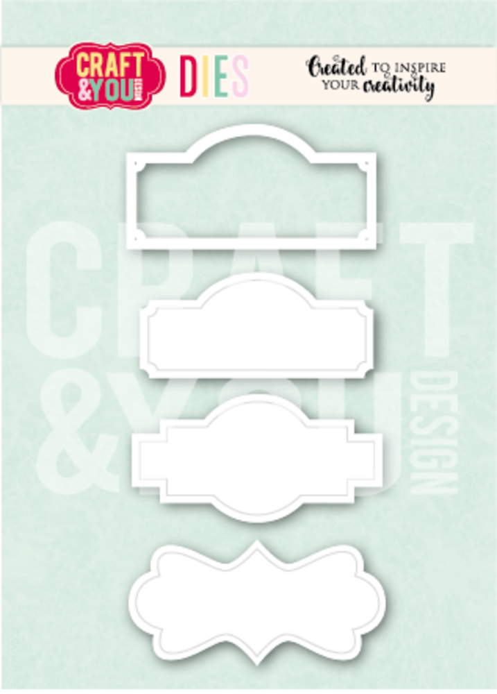 Craft & You Design Labels Dies (CW393)