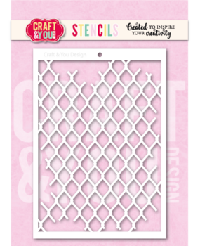 Craft & You Design Mesh A6 Stencil (SC014)