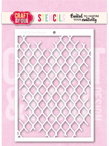 Craft & You Design Mesh A6 Stencil (SC014)