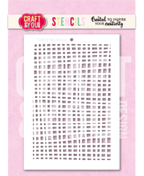 Craft & You Design Grid A6 Stencil (SC015)