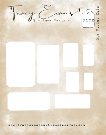 Tracy Evans Ticket Cuts Die Set (DIE02)