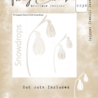 Tracy Evans Snowdrops 4x4 Inch Snippet Stencil (SS036)