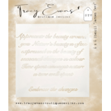 Tracy Evans Garden Tekst 6x6 Inch Stencil (ST008)