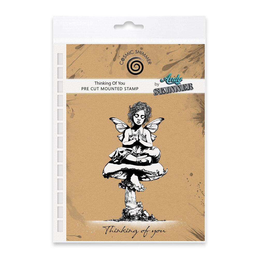 Katy Sue Designs Andy Skinner Pre Cut Rubber Stamp Thinking of You (07-0082-AS)