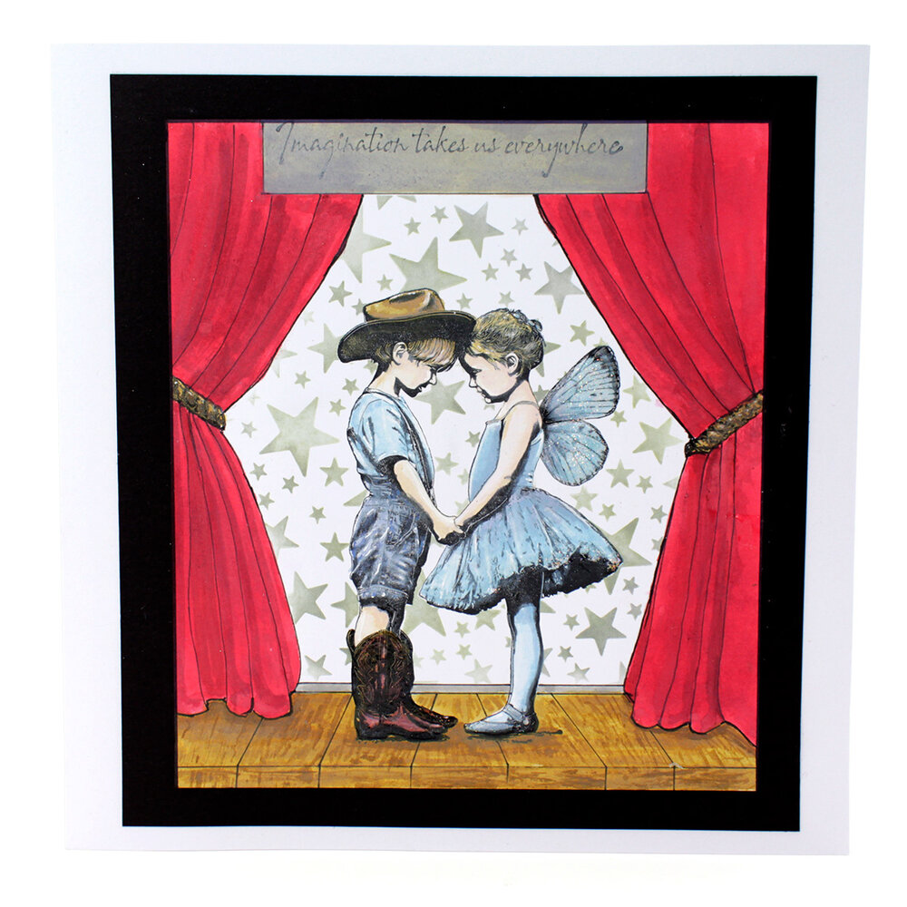 Katy Sue Designs Andy Skinner Pre Cut Rubber Stamp Imagination (07-0079-AS)