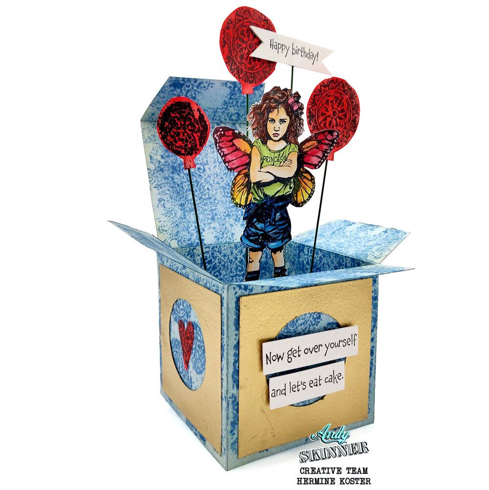 Katy Sue Designs Andy Skinner Pre Cut Rubber Stamp Princess Attitude (07-0077-AS)