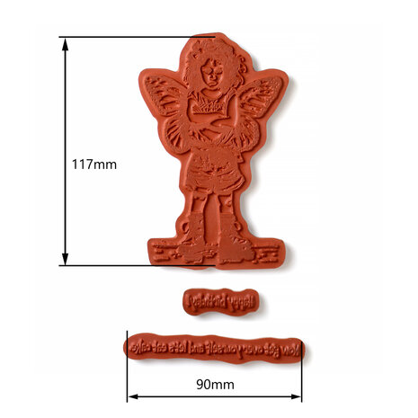 Katy Sue Designs Andy Skinner Pre Cut Rubber Stamp Princess Attitude (07-0077-AS)