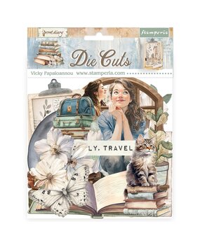 Stamperia Secret Diary Die Cuts Assorted (48pcs) (DFLDC128)