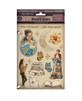 Stamperia Secret Diary A5 Colored Wooden Shape (KLSP196)