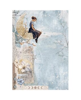 Stamperia Secret Diary A4 Rice Paper Moon (6pcs) (DFSA41103)