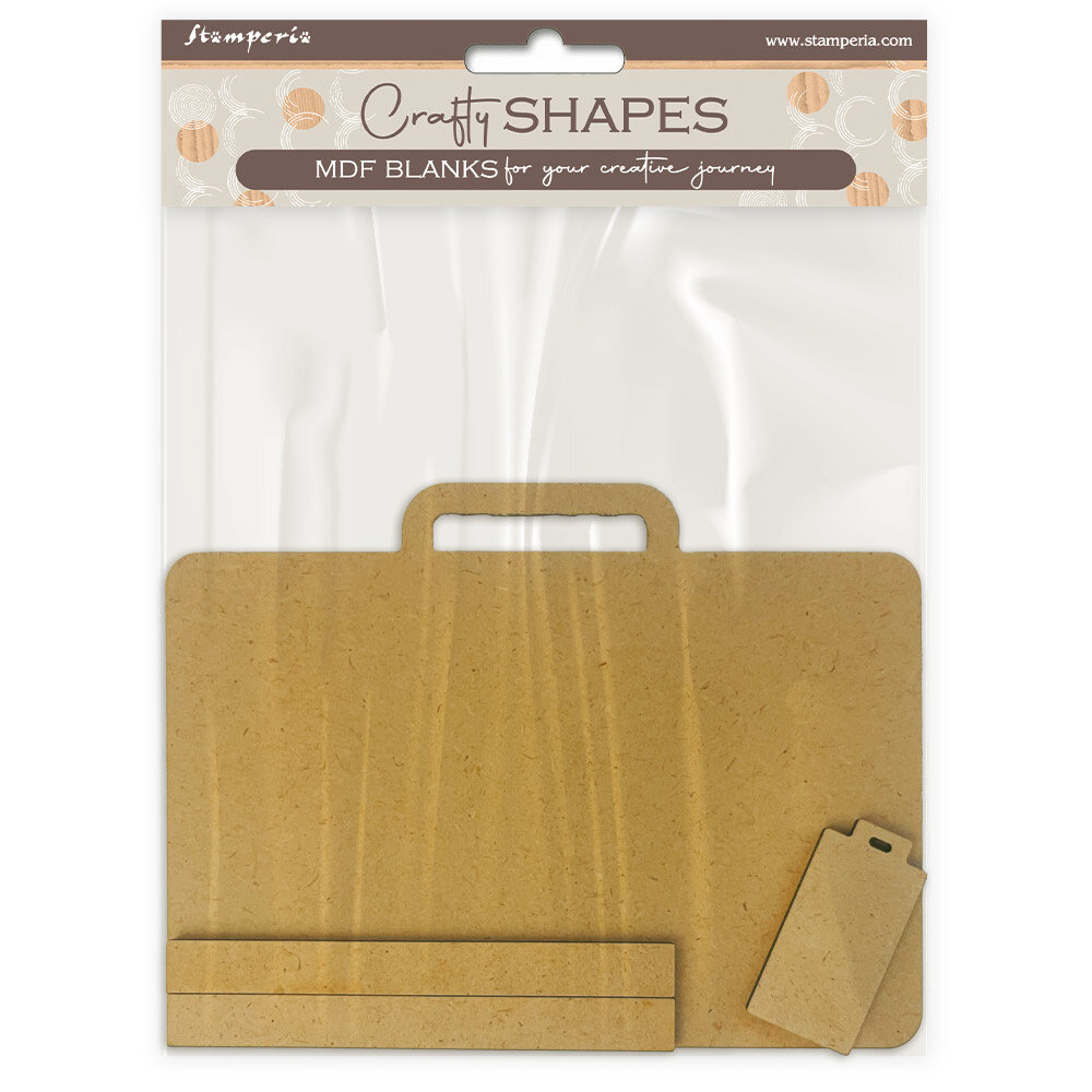 Stamperia Secret Diary MDF Crafty Shapes Blank Suitcase (KLSM85)