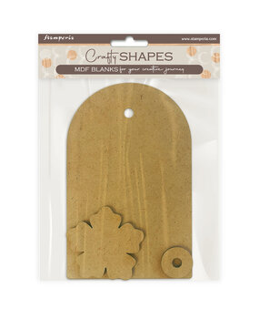 Stamperia Secret Diary MDF Crafty Shapes Blank Tag (KLSM86)