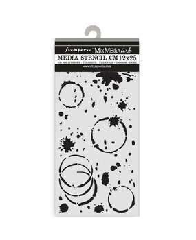 Stamperia Secret Diary Thick Stencil 12x25cm Ink Splatter (KSTDL149)
