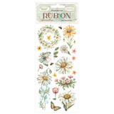 Stamperia Daisy Art Rub-On 10,16x21,6cm Daisy and Butterfly (DFLRB220)
