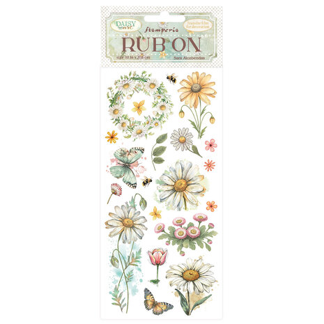Stamperia Daisy Art Rub-On 10,16x21,6cm Daisy and Butterfly (DFLRB220)
