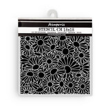 Stamperia Daisy Art Thick Stencil 18x18cm Daisies Pattern (KSTDQ130)
