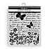 Daisy Art Thick Stencil 20x25cm Letter and Butterfly (KSTD199)