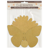 Stamperia Daisy Art MDF Crafty Shapes Blank Daisy and Butterfly (KLSM79)
