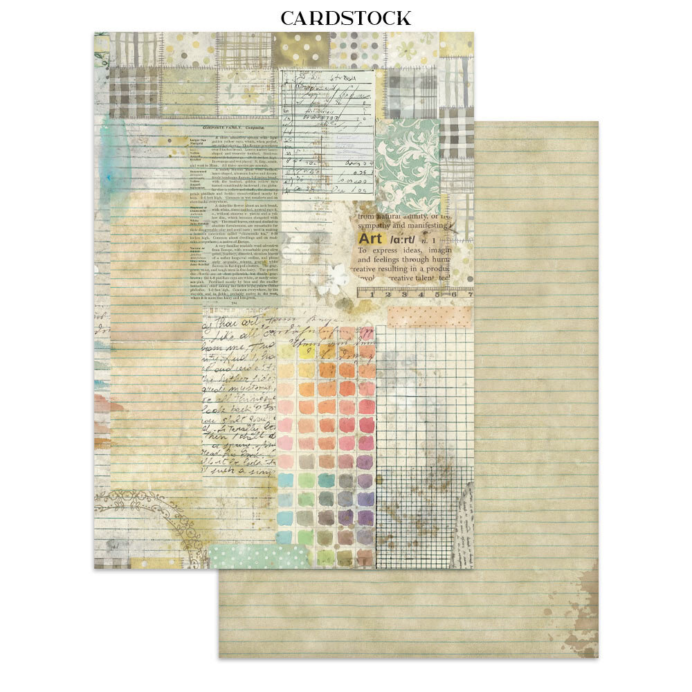 Stamperia Daisy Art Junk Journal Stickers, Backgrounds, Cut-Outs (SBJK14)