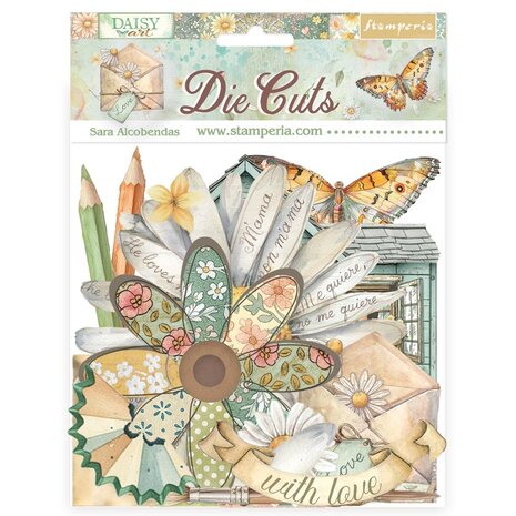 Stamperia Daisy Art Die Cuts Assorted (40pcs) (DFLDC126)