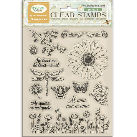 Stamperia Daisy Art Clear Stamp (WTK236)