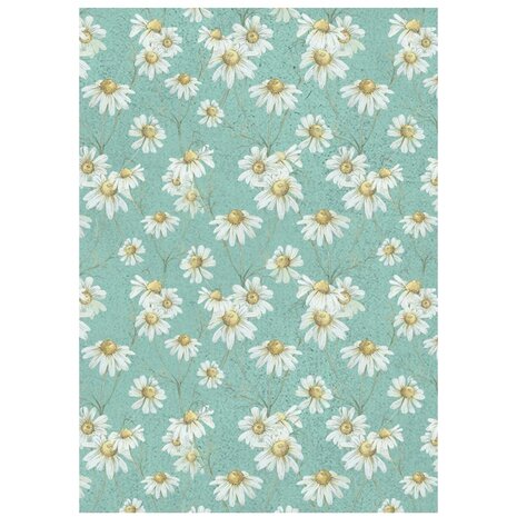 Stamperia Daisy Art A6 Rice Paper Backgrounds (8pcs) (DFSAK6050)