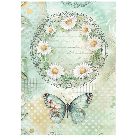 Stamperia Daisy Art A6 Mini Rice Paper (8pcs) (DFSA6X04)
