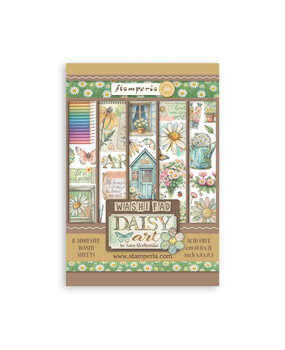 Stamperia Daisy Art A5 Washi Pad (8pcs) (SBW30) (DISCONTINUED)