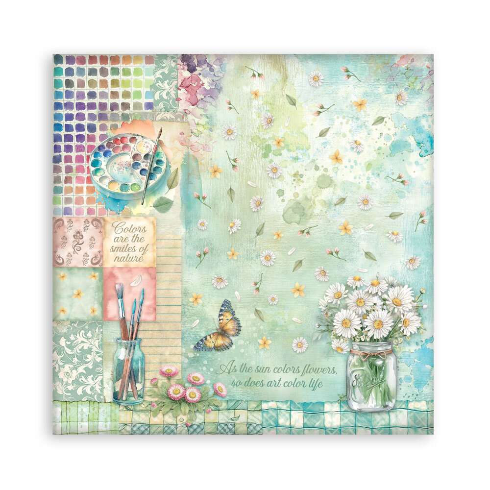 Stamperia Daisy Art 12x12 Inch Paper Pack Maxi (Single Face) (SBBXLB34)